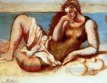 Bañista 1908 cubista Pablo Picasso Pinturas al óleo